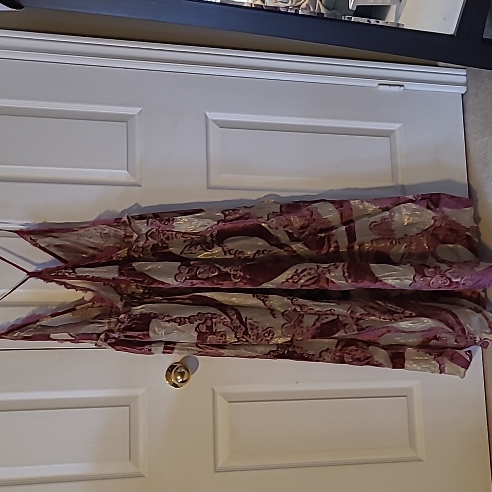 NWT FREE PEOPLE INTIMATELY WINE BALI BUTTERFLY BURNOUT VELVET SLIP MAXI DRESS - Picture 7 of 10